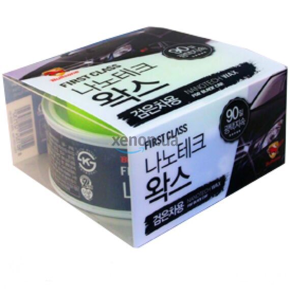 Bullsone Black Nano Tech Wax синтетический твердый воск для черных авто 300 г, изображение 3