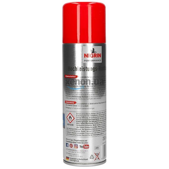 NIGRIN HyBrid Performance Hochleistungs- Rostlöser высокоэффективный удалитель ржавчины (Германия) 250 мл, изображение 3 NIGRIN HyBrid Performance Hochleistungs- Rostlöser высокоэффективный удалитель ржавчины (Германия) 250 мл, изображение 3