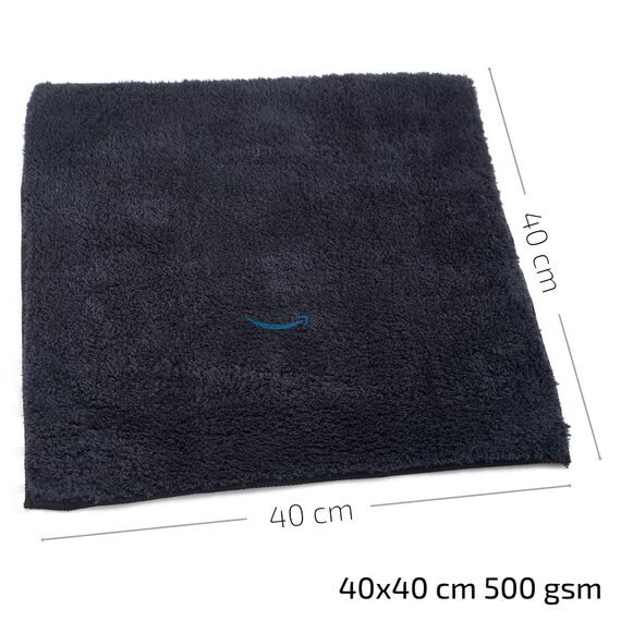 WIPERS Schwarzes MikrofaserTüch чорна універсальна серветка з мікрофібри (Німеччина) 40х40 см 500 gsm, зображення 3