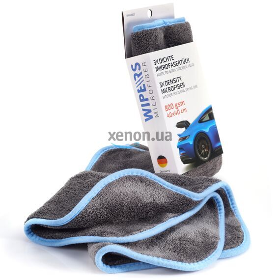 WIPERS 3X Dichte MikrofaserTüch серая плотная салфетка из микрофибры (Германия) 40х40 см 800 gsm, изображение 2 WIPERS 3X Dichte MikrofaserTüch серая плотная салфетка из микрофибры (Германия) 40х40 см 800 gsm, изображение 2