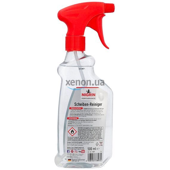 NIGRIN Performance Scheiben-Reiniger интенсивный очиститель стекла и следов никотина (Германия) 500 мл, изображение 3