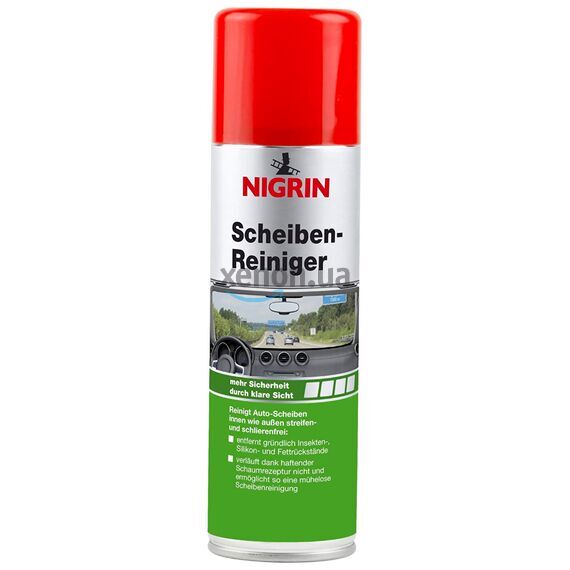 NIGRIN Scheiben-Reiniger Schaum пенный очиститель стекла и следов никотина (Германия) 300 мл
