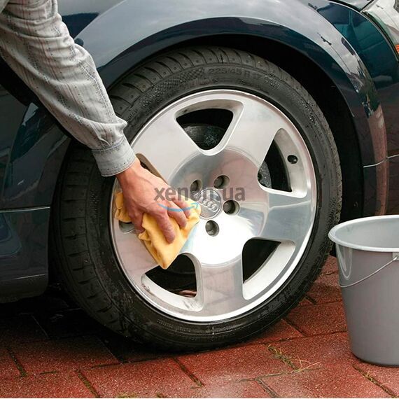 NIGRIN Autoleder L нежная салфетка из натуральной кожи для сушки авто без разводов (Германия) 1394 см2, изображение 6