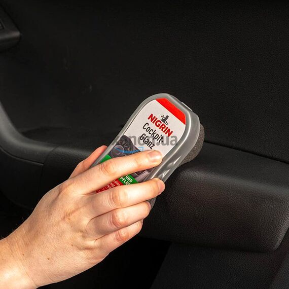 NIGRIN Cockpit-Glanz Silikonschwamm аппликатор для пластика с глянцевой пропиткой, изображение 4