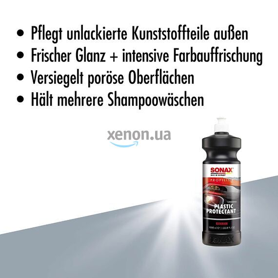 SONAX PROFILINE Plastic Protectant гелевый консервант (протектант) для наружного и внутреннего неокрашенного пластика 1 л, изображение 6