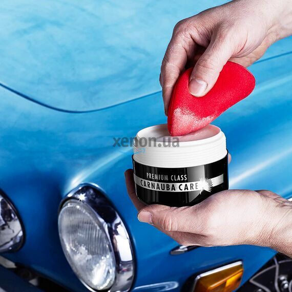 SONAX PREMIUM CLASS Carnauba Care твердый воск карнауба в премиум наборе 200 мл, изображение 3