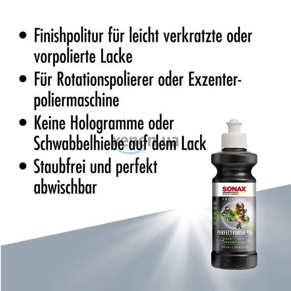 SONAX PROFILINE Perfect Finish 04-06 паста для фінішного полірування автомобіля 1 л, Обʼєм: 1 л, зображення 9