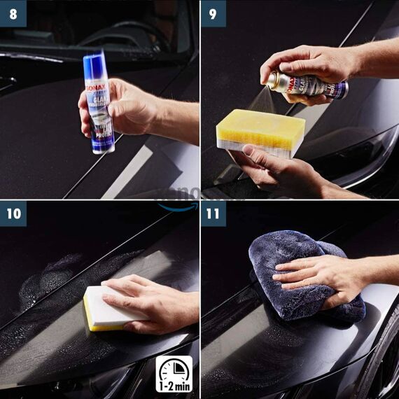 SONAX XTREME Ceramic Lack Protect керамічне покриття (рідке скло) для захисту на 9 місяців у наборі, зображення 7