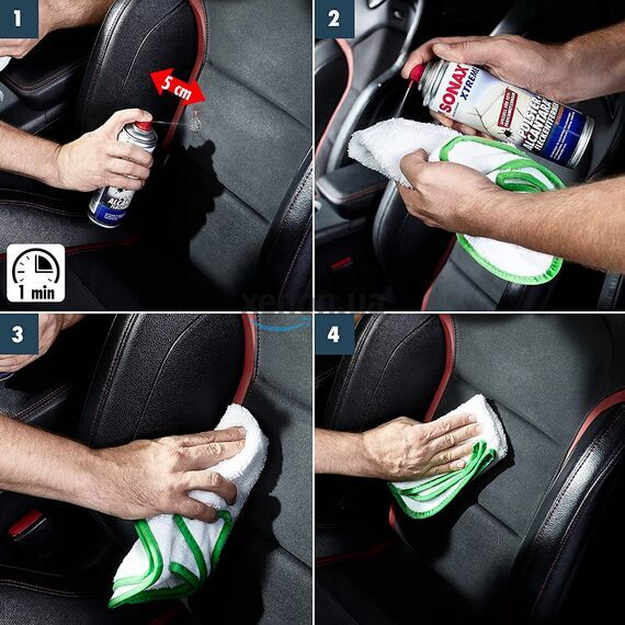 SONAX XTREME Polster + Alcantara Fleckentferner сухая химчистка ткани и алькантары 300 мл, изображение 3