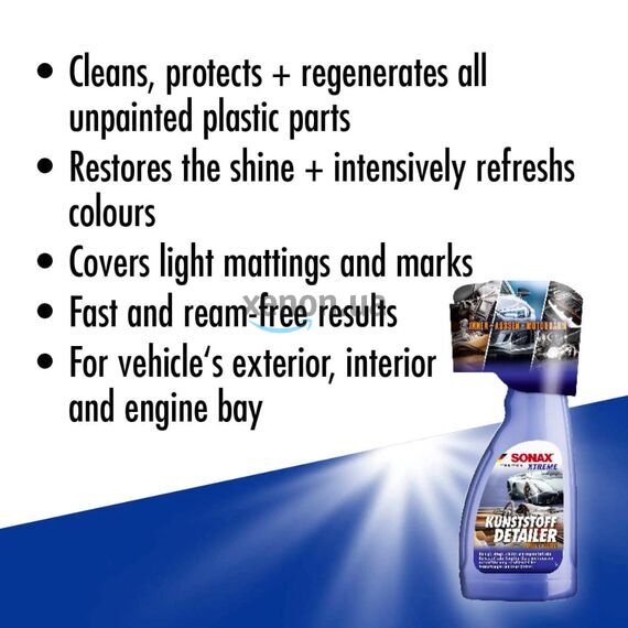 SONAX XTREME Kunststoff Detailer Дітейлер для полірування та захисту зовнішнього та внутрішнього пластику 500 мл, зображення 7