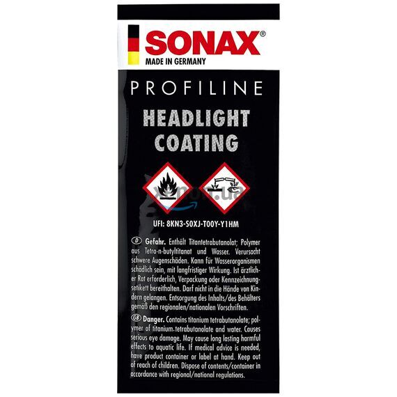 SONAX PROFILINE Headlight Coating керамическое защитное покрытие для пластиковых фар, изображение 2