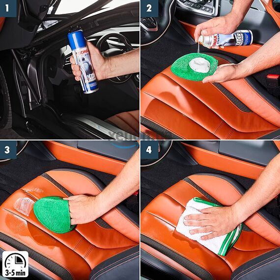 SONAX XTREME Leder PflegeSchaum пенный очиститель кожи 250 мл, изображение 3