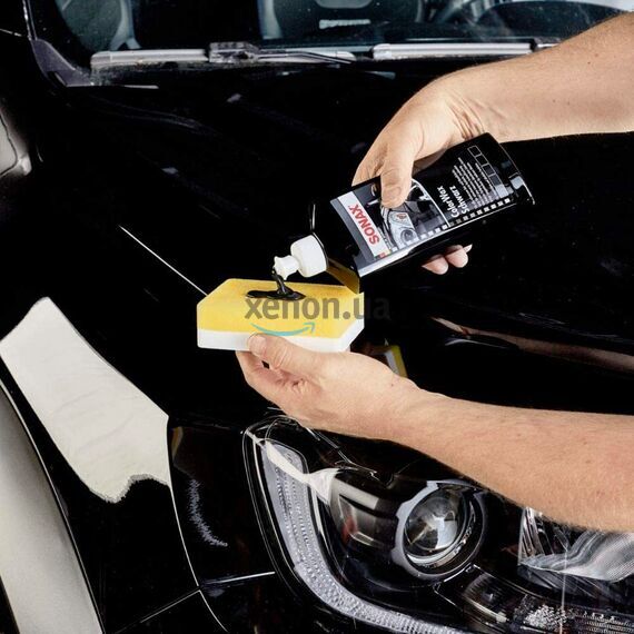 SONAX ColorWax Schwarz черный жидкий воск для кузова автомобиля 500 мл, изображение 2