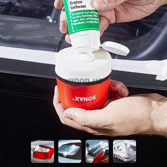 SONAX Kratzer Entferner (Scratch Remover) антицарапин для пластика 75 мл, изображение 3
