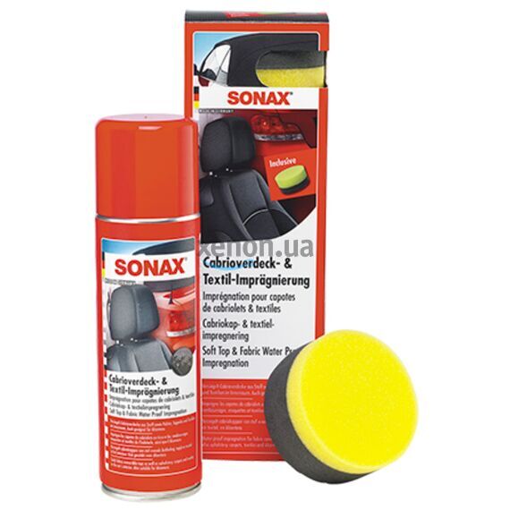 SONAX Cabrio Verdeck + Textilimprägnierung пропитка для герметизации и защиты тканевого верха кабриолетов 300 мл, изображение 2