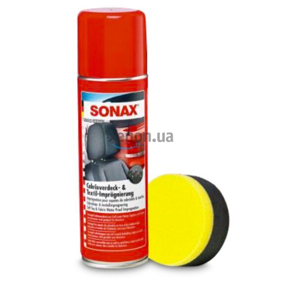 SONAX Cabrio Verdeck + Textilimprägnierung пропитка для герметизации и защиты тканевого верха кабриолетов 300 мл, изображение 3