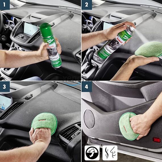 SONAX Cockpitpfleger - apple-fresh очиститель-полироль пластика глянцевый (яблоко) 400 мл, изображение 4