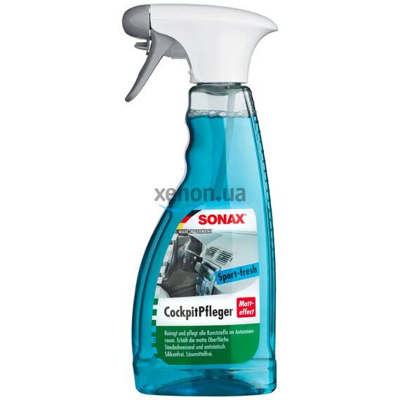 SONAX Cockpitpfleger Sport-Fresh матовый полироль для пластика салона 500 мл, изображение 2
