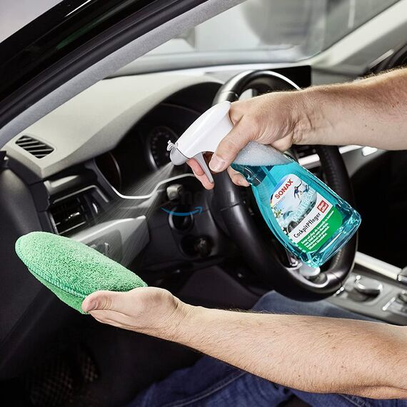 SONAX Cockpitpfleger Ocean-Fresh матовый полироль для пластика (океанская свежесть) 500 мл, изображение 3