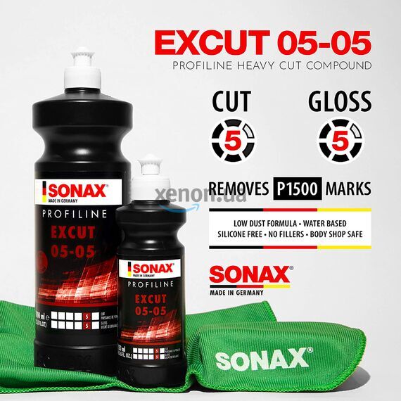 SONAX PROFILINE EXCUT 05-05 абразивная полировальная паста для кузова 1 л, Объем: 1 л, изображение 4