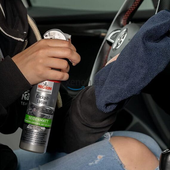 NIGRIN Performance Cockpit Lotion 40-дневный полироль для пластика с матовым эффектом 300 мл, изображение 4
