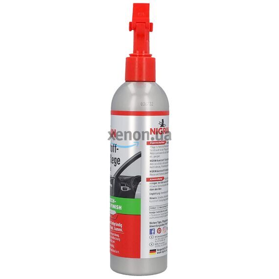 NIGRIN Kunststoff Tiefenpflege Glanzend глубокий очиститель полироль для пластика с глянцевым эффектом 300 мл, изображение 2