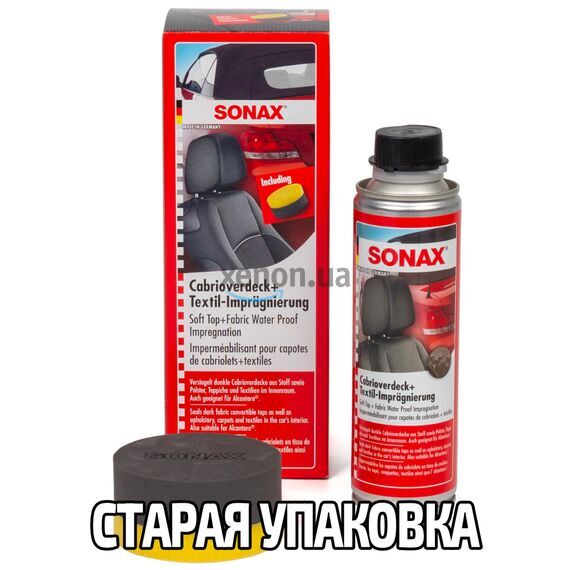 SONAX Soft Top + Fabric Water Proof Impregnation средство для защиты мягкой крыши кабриолета с аппликатором 250 мл, изображение 10