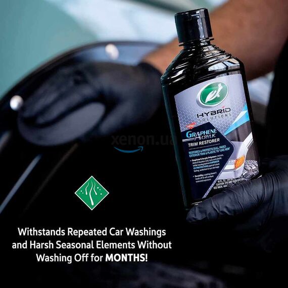 Turtle Wax Hybrid Solutions Graphene Acrylic Trim Restorer восстановитель пластика с графеном 300 мл, изображение 4 Turtle Wax Hybrid Solutions Graphene Acrylic Trim Restorer восстановитель пластика с графеном 300 мл, изображение 4