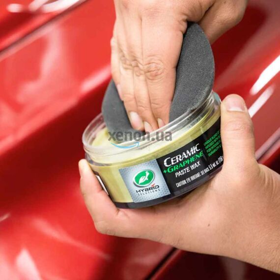 Turtle Wax Hybrid Solutions Graphene Paste Wax "10 восков" юбилейный керамический твердый воск с частицами графена 156 г, изображение 3 Turtle Wax Hybrid Solutions Graphene Paste Wax "10 восков" юбилейный керамический твердый воск с частицами графена 156 г, изображение 3