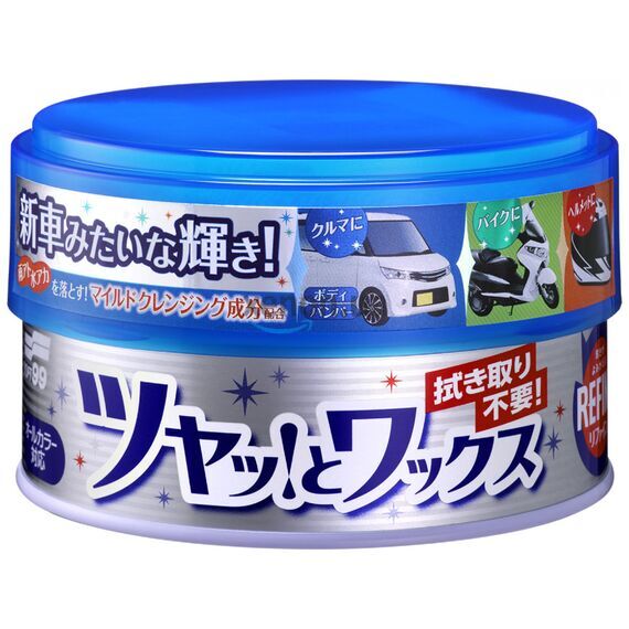 SOFT99 Refine Soft Paste Wax мягкий очищающий восковый полироль 150 мл, изображение 2