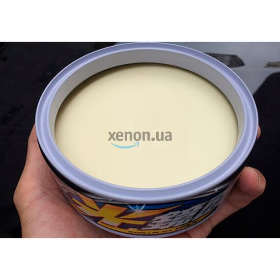 SOFT99 Scratch Clear Wax Mirror Finish Silver воск антицарапин для светлых автомобилей 200 г, изображение 4