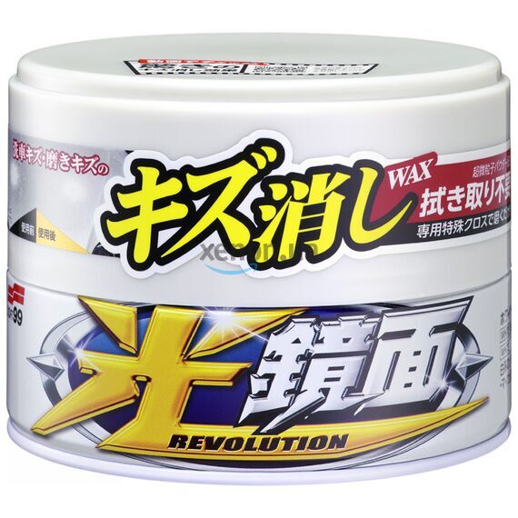 SOFT99 Scratch Clear Wax Mirror Finish White воск антицарапин для белых автомобилей 200 г, изображение 4