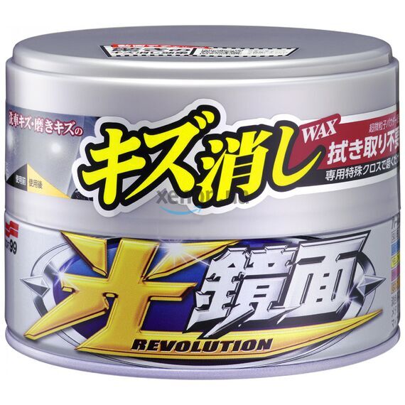 SOFT99 Scratch Clear Wax Mirror Finish Silver воск антицарапин для светлых автомобилей 200 г, изображение 2