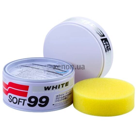 SOFT99 White Super Wax віск, що очищає, для білих автомобілів 350 г, зображення 2