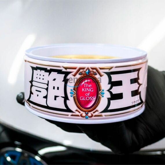 SOFT99 The King of Gloss White воск для белых автомобилей 200 г, изображение 5