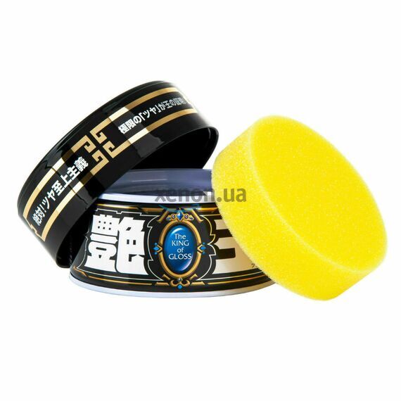 SOFT99 The King of Gloss Black віск для темних автомобілів 200 г, зображення 2