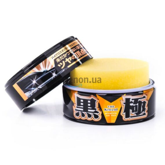 SOFT99 Kiwami Extreme Gloss Wax Black віск Кивами для темних автомобілів 200 г, зображення 2