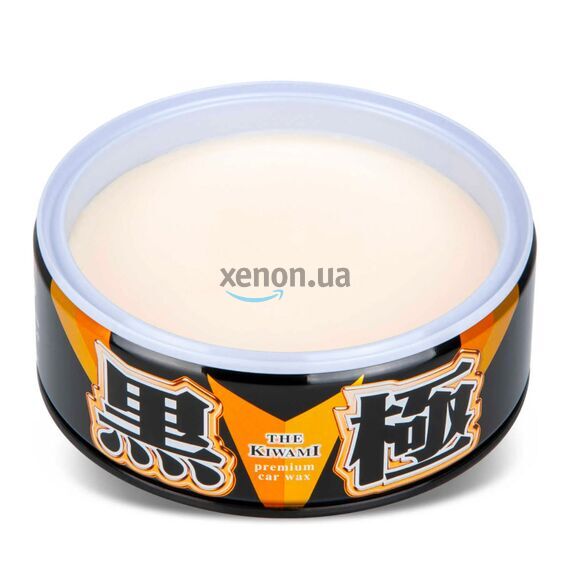 SOFT99 Kiwami Extreme Gloss Wax Black віск Кивами для темних автомобілів 200 г, зображення 3