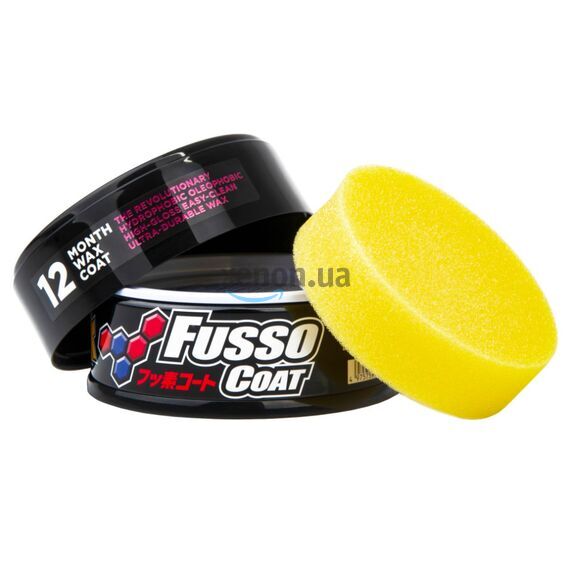 SOFT99 Fusso Coat 12 Months Protection Black долговременный воск для темных автомобилей 200 г, изображение 2