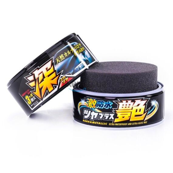 SOFT99 Water Block Wax Gloss Type Black воск с гидрофобом и блеском для темных автомобилей 200 г, изображение 2 SOFT99 Water Block Wax Gloss Type Black воск с гидрофобом и блеском для темных автомобилей 200 г, изображение 2