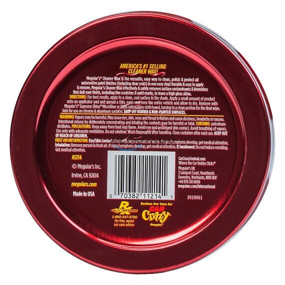 Meguiars Cleaner Wax Paste очищающий твердый воск 311 г, изображение 3