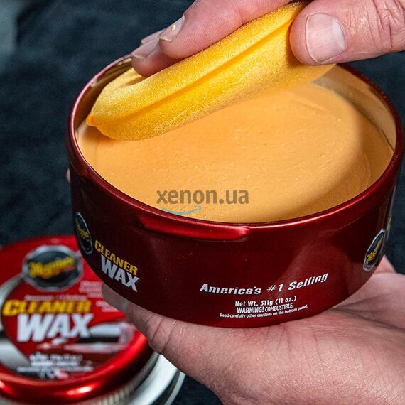 Meguiars Cleaner Wax Paste очищающий твердый воск 311 г, изображение 5
