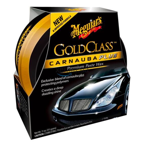 Meguiars Gold Class Carnauba Plus Paste Wax карнауба твердий віск 311 г, зображення 3
