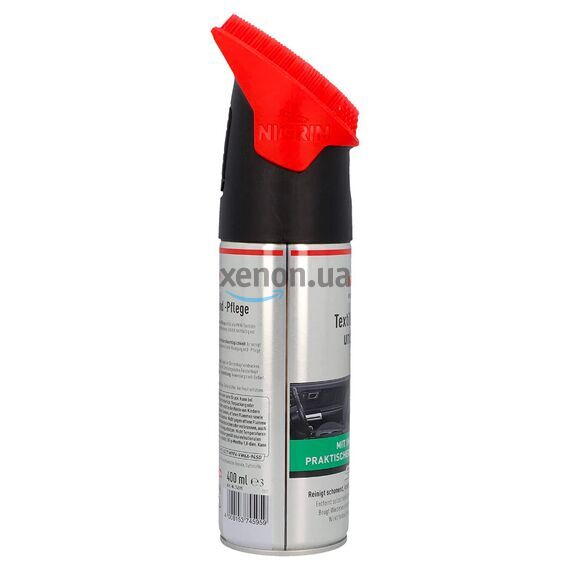 NIGRIN Performance Textil-Reinigung und Pflege пенный очиститель ткани со щеткой 400 мл, изображение 8