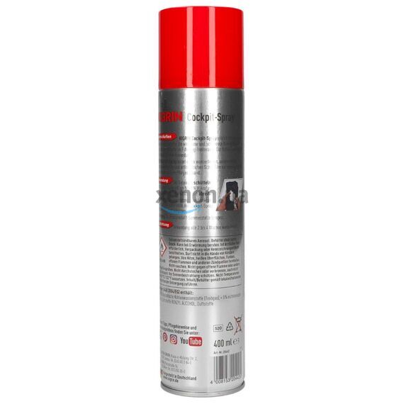 NIGRIN Cockpit-Spray Berries & Cream пенный 45-дневный очиститель протектант для пластика ягоды и крем 400 мл, изображение 3