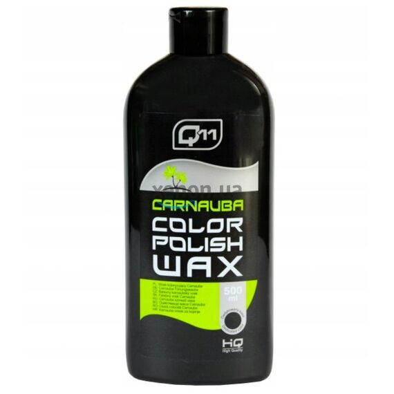 Q11 HQ Carnauba Color Polish Wax Black полироль с PTFE и воском карнаубы черный 500 мл, Цвет: Черный, Объем: 500 мл