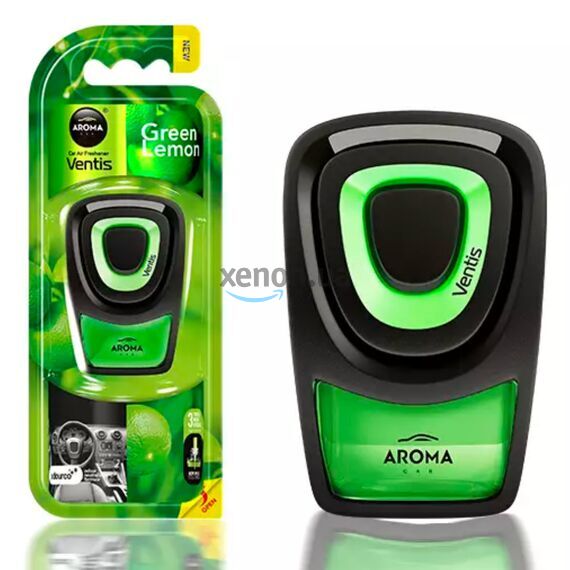 Aroma Car Ventis Green Lemon ароматизатор в дефлектор обдуву зелений лимон, зображення 2 Aroma Car Ventis Green Lemon ароматизатор в дефлектор обдуву зелений лимон, зображення 2