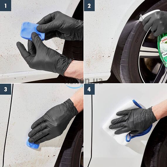 SONAX Clay синя глина для очищення лакофарбових поверхонь та скла 112 г, Колір: Синій, Обʼєм: 112 г, зображення 3