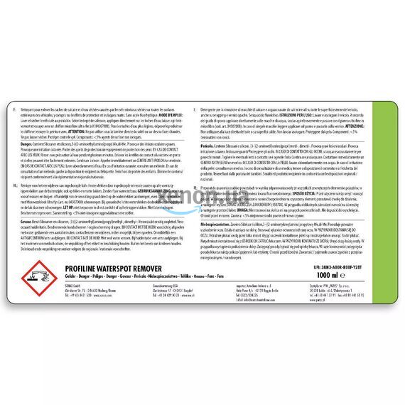 SONAX PROFILINE Water Spot Remover очиститель водного камня 1 л, изображение 4