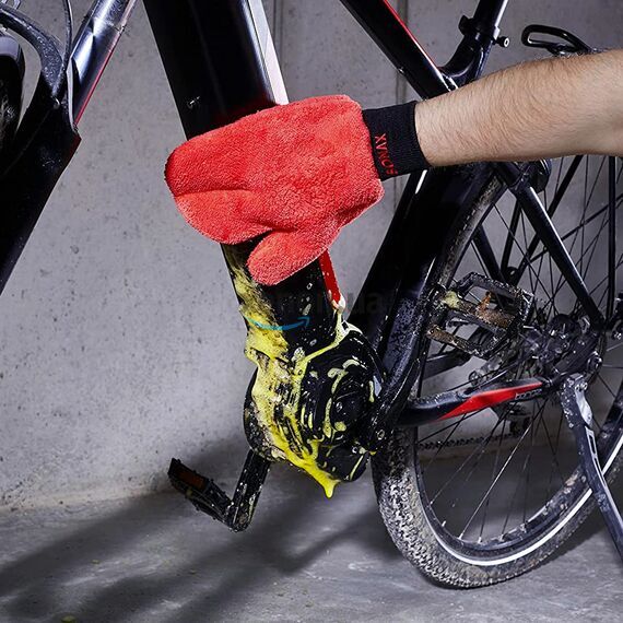 SONAX Microfaser Wasch Handschuh рукавица для ручной мойки из микрофибры, изображение 5